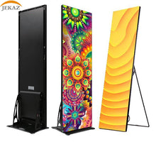 Load image into Gallery viewer, P2.5 LED Poster 640mm x 1920mm WiFi 4G Control Indoor LED Mirror Screen Display Digital Signage Advertising Board LED Poster