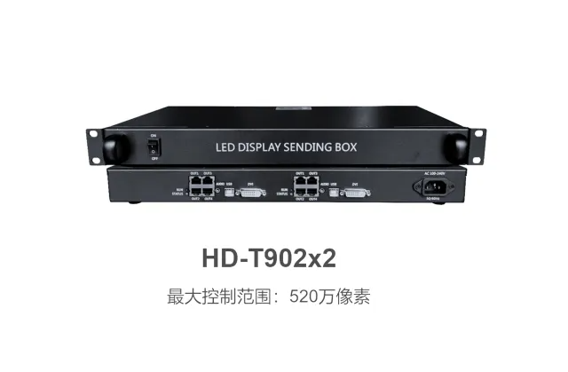 Huidu HD-T902x2 5,2 millioner pixel Led display sendeboks
