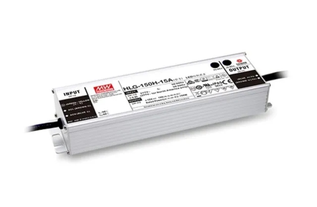 Meanwell HLG-150H-36A / HLG-150H-48A LED Lighting Driver Power Supply