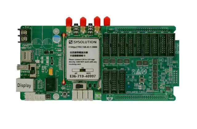 Sysolution Xixun E36 4G/5G Wi-Fi Internet LED Screen Controller Card System